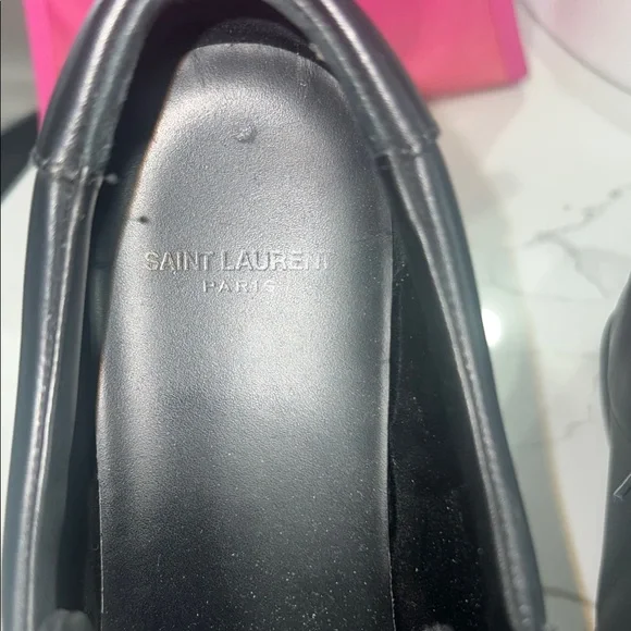 Saint Laurent Men's Black Leather Sneakers